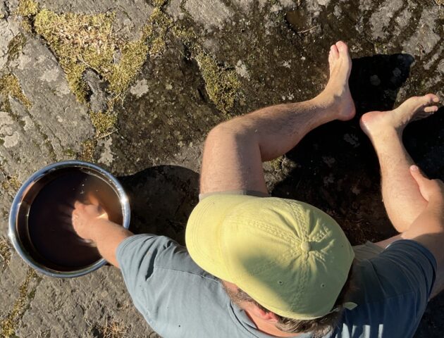 Permafrost Bathing, State of the Art Network, 2023. Photo by Sigurjón Baldur Hafsteinsson